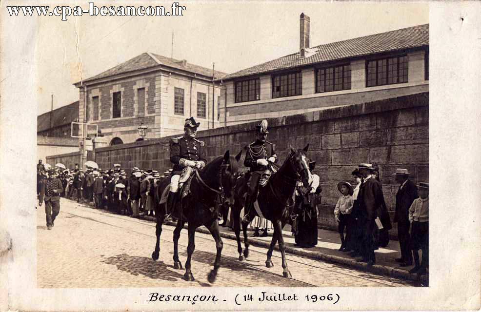 Besançon - (14 Juillet 1906) - Rue Charles Nodier